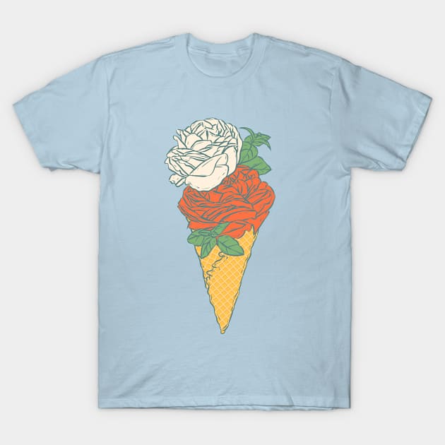 Rose ice cream T-Shirt by zen4